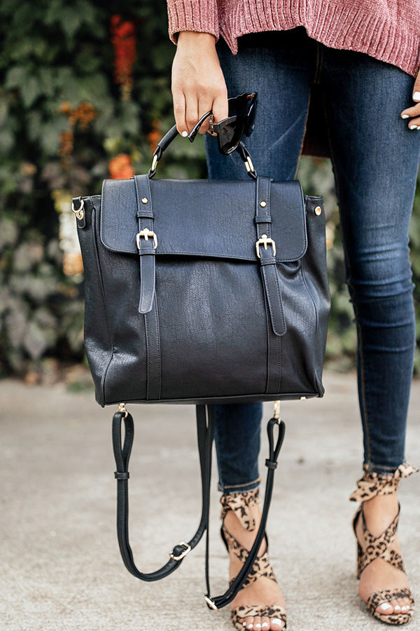 Out On The Town Backpack In Black • Impressions Online Boutique