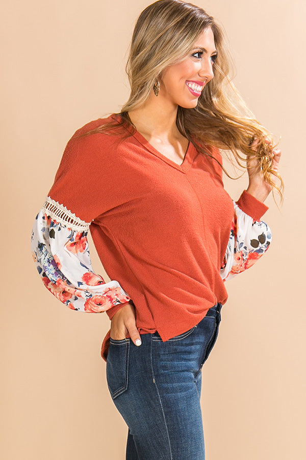 Take Me To Telluride Shift Top in Rust • Impressions Online Boutique