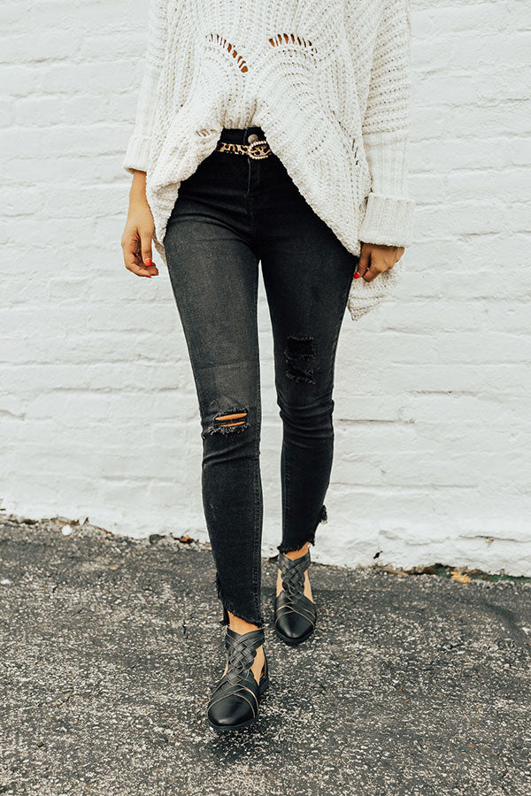 The Megan High Waist Distressed Skinny