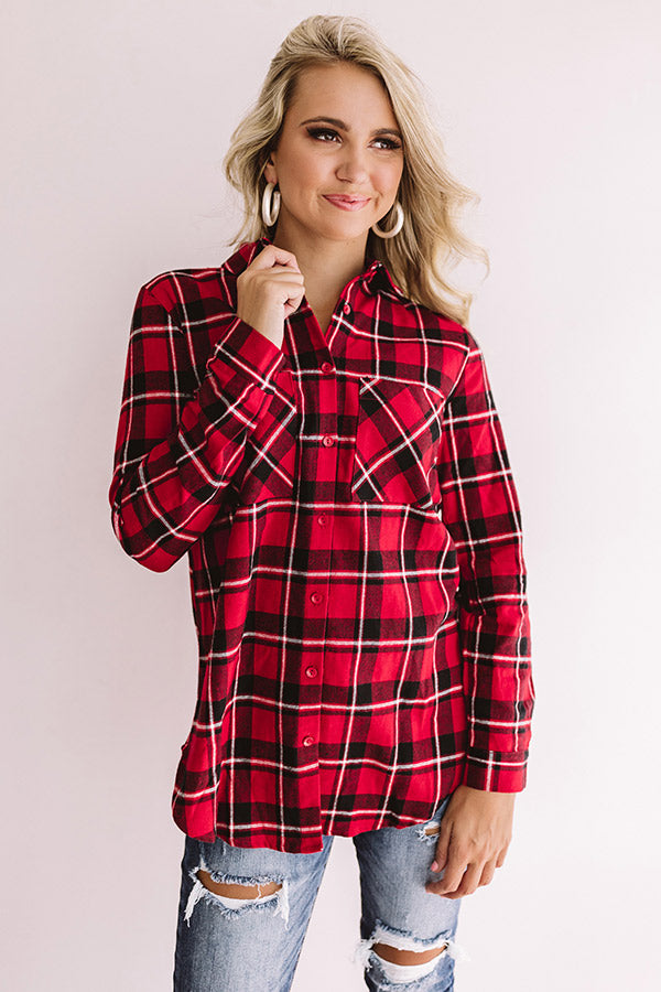 Fireside Date Night Plaid Tunic • Impressions Online Boutique