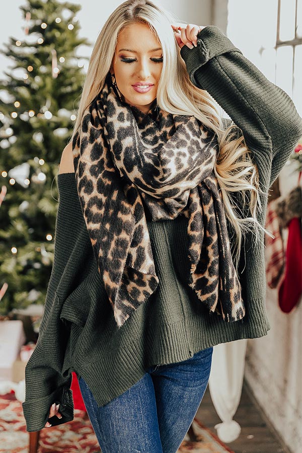 Ski Party Shift Sweater In Hunter Green • Impressions Online Boutique