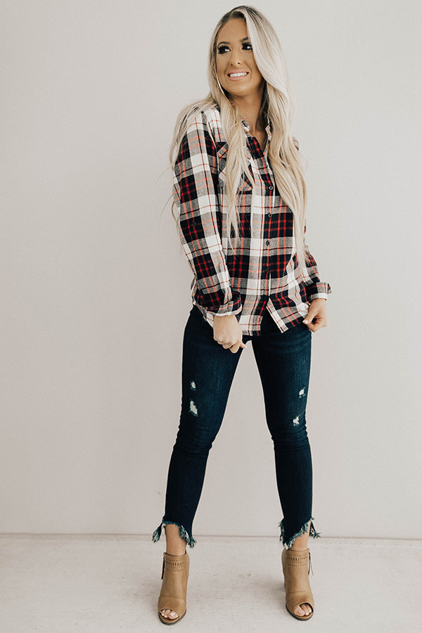 Posh In Plaid Top • Impressions Online Boutique