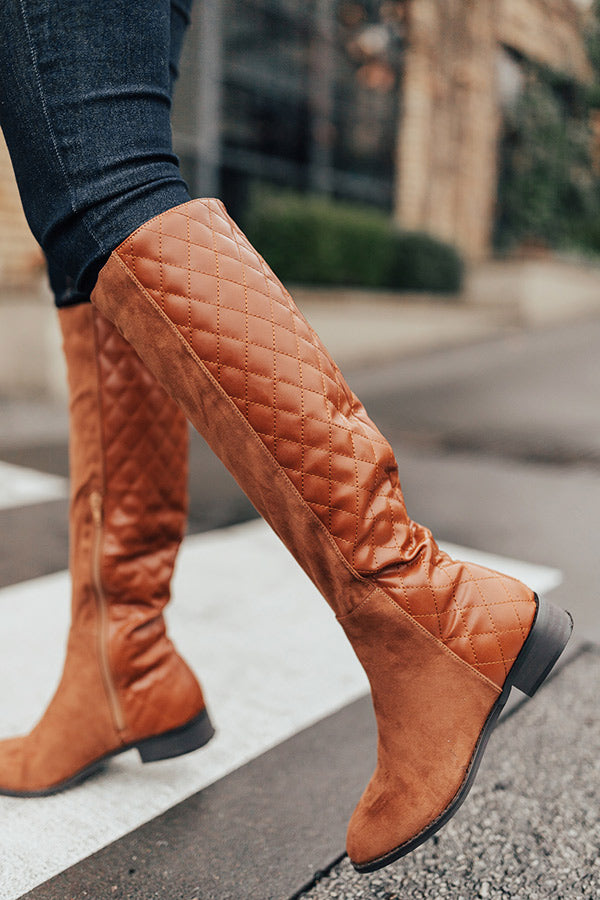 The Oakley Knee High Boot in Brown • Impressions Online Boutique