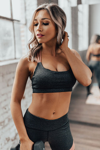 Morning Marathon Strappy Sports Bra • Impressions Online Boutique