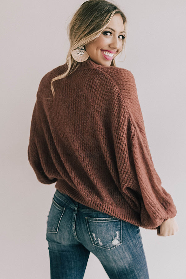 Sonoma Sippin' Knit Sweater In Rustic Rose • Impressions Online Boutique