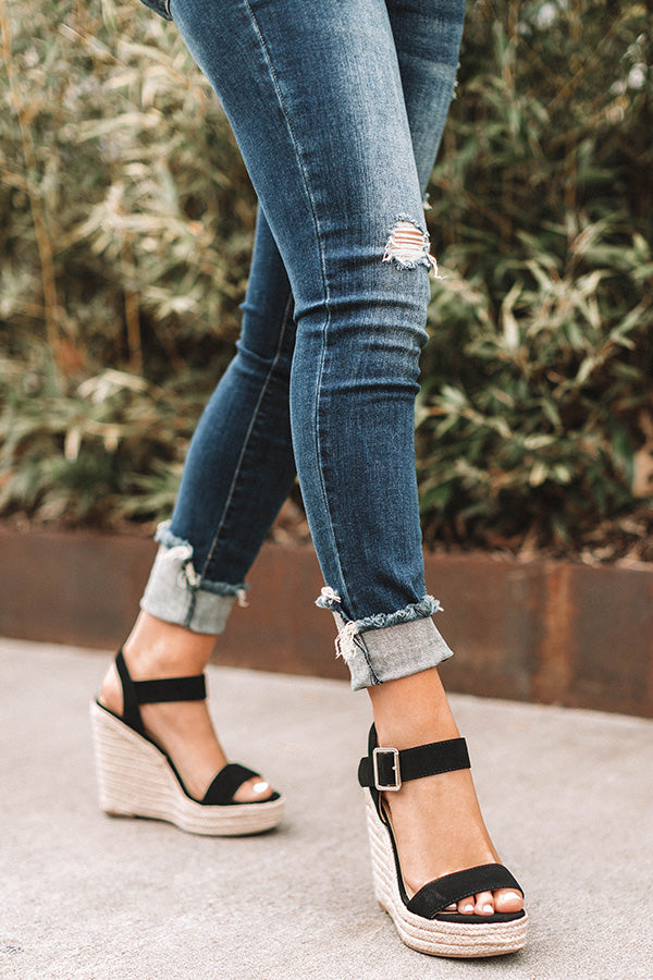 The Kennedy Wedge in Black • Impressions Online Boutique
