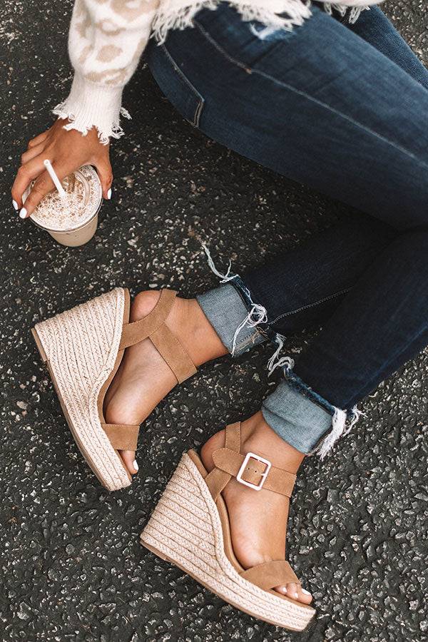 The Kennedy Wedge in Iced Latte • Impressions Online Boutique