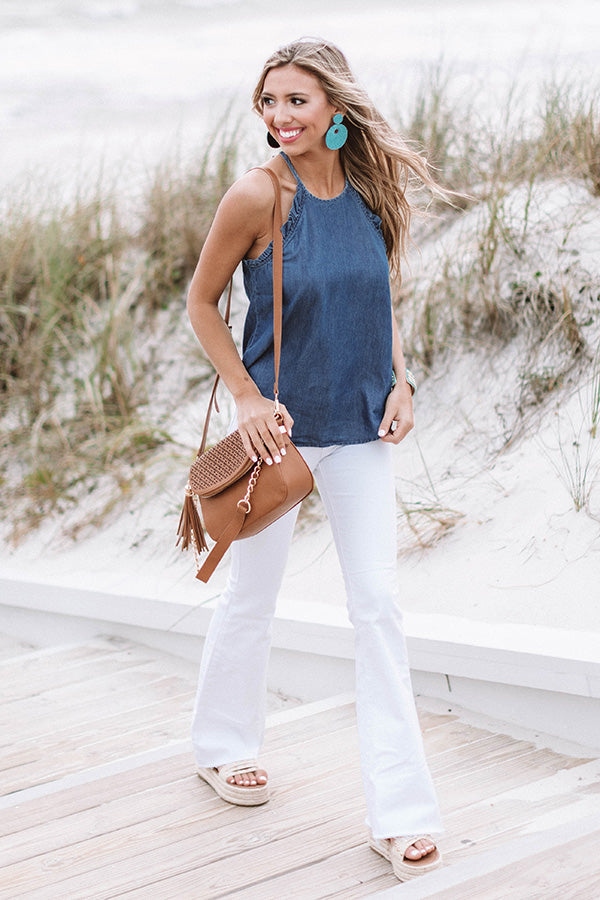 Paradise Point Chambray Tank • Impressions Online Boutique