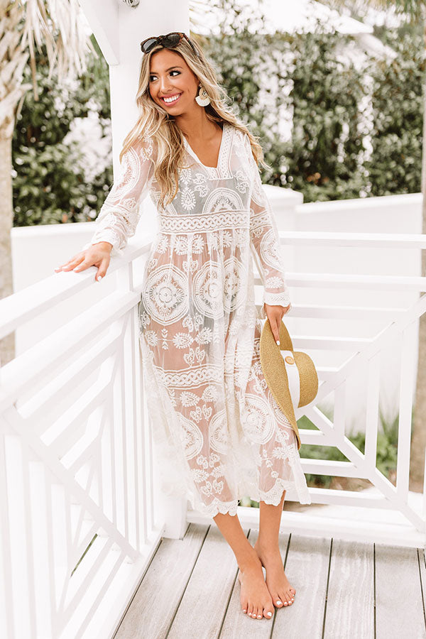 Boho Bliss Lace Maxi in Cream • Impressions Online Boutique