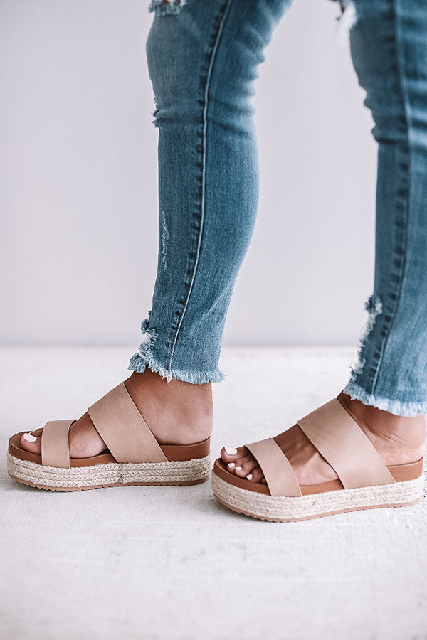 The Lola Espadrille In Iced Latte • Impressions Online Boutique