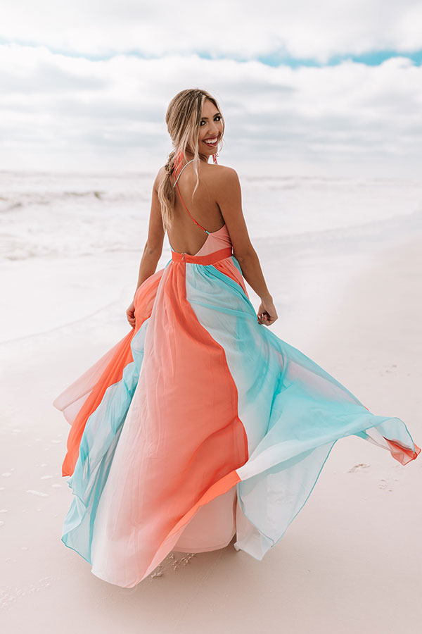 Vacay And Vino Maxi Dress in Sky Blue • Impressions Online Boutique