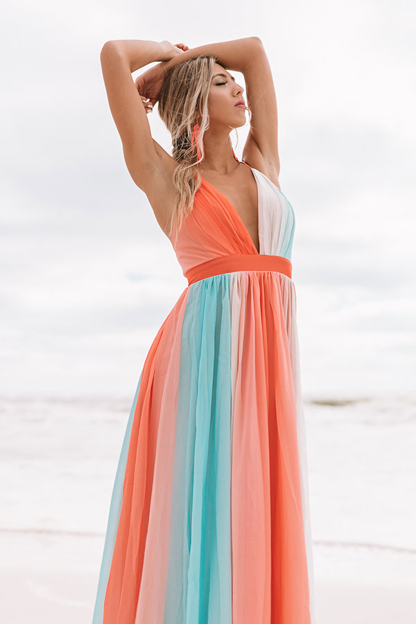 Vacay And Vino Maxi Dress in Sky Blue • Impressions Online Boutique