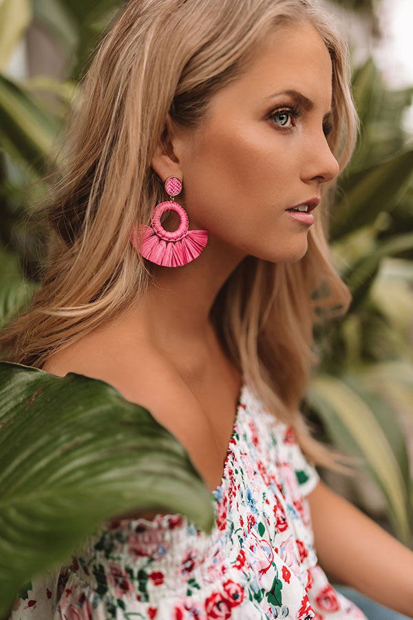 Island Divine Earrings In Pink • Impressions Online Boutique