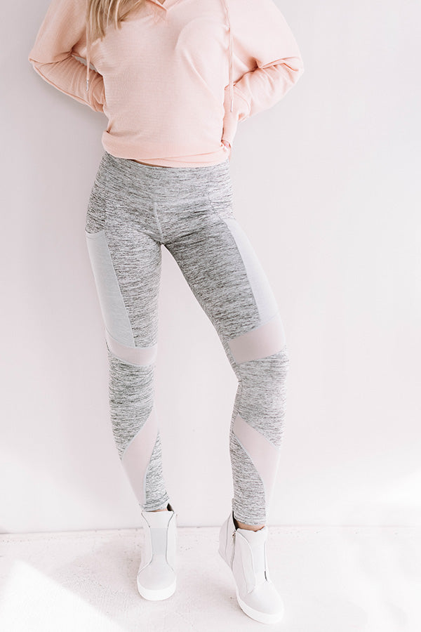 Spin Class Casual Pocket Mesh Legging