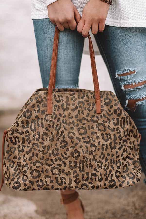 Styled For Paradise Leopard Canvas Tote • Impressions Online Boutique