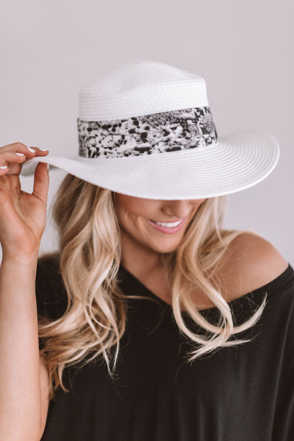 Road Trip To Paradise Hat In White • Impressions Online Boutique