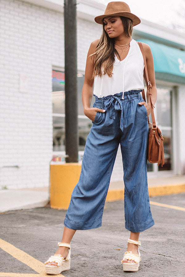 The Brooke High Waist Pants In Medium Wash • Impressions Online Boutique