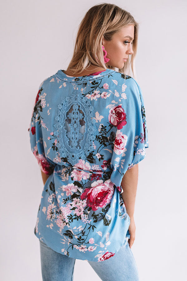 Garden Party Luxe Overlay In Sky Blue • Impressions Online Boutique