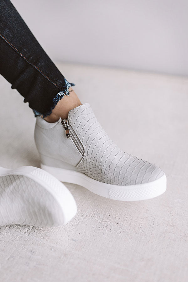 The Kendal Bootie In Light Grey • Impressions Online Boutique