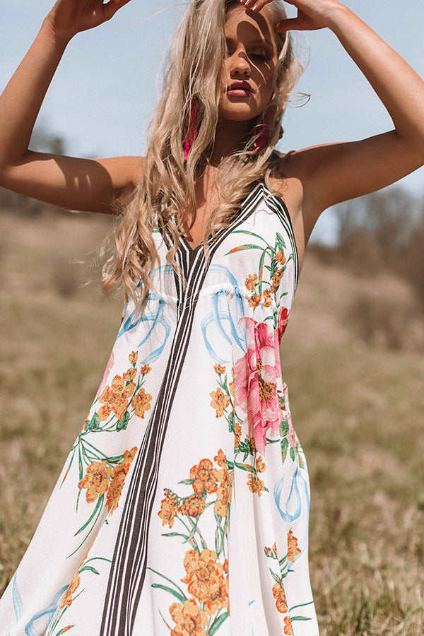 Italian Rose Garden Halter Dress • Impressions Online Boutique