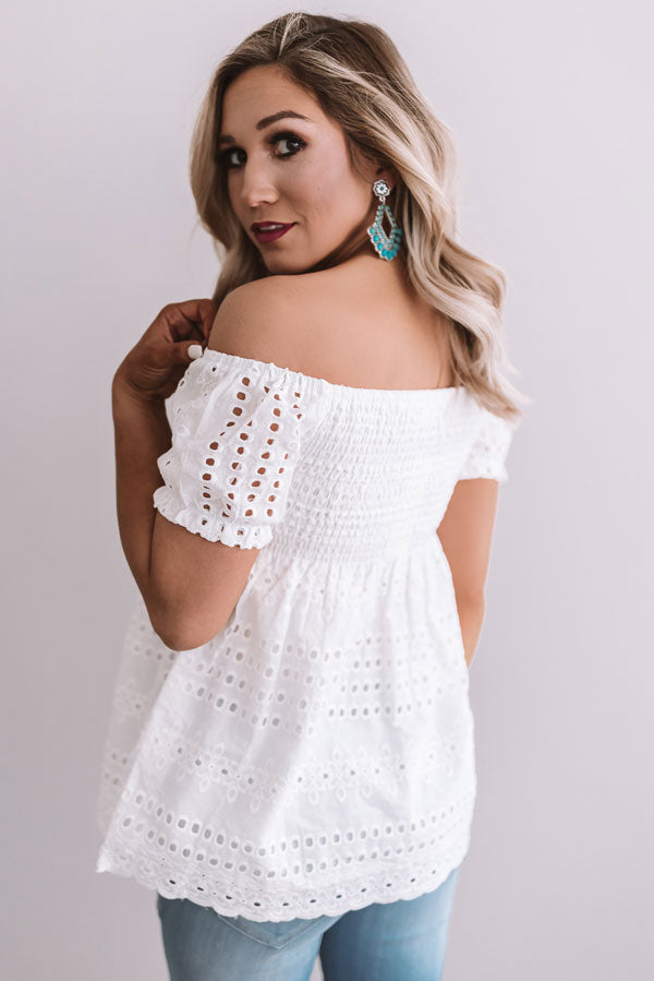 Beverly Hills Sunset Eyelet Top • Impressions Online Boutique