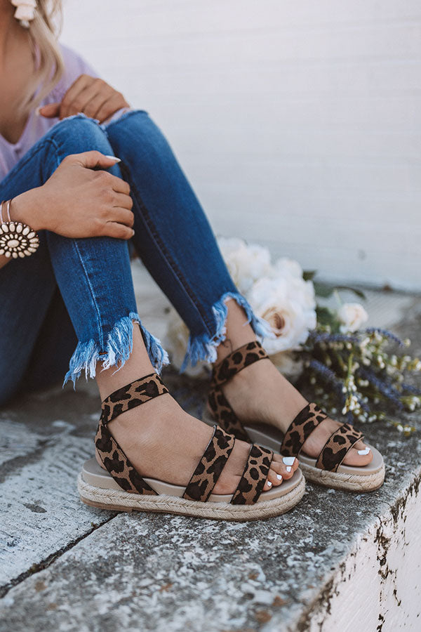 The Sundry Leopard Sandal • Impressions Online Boutique