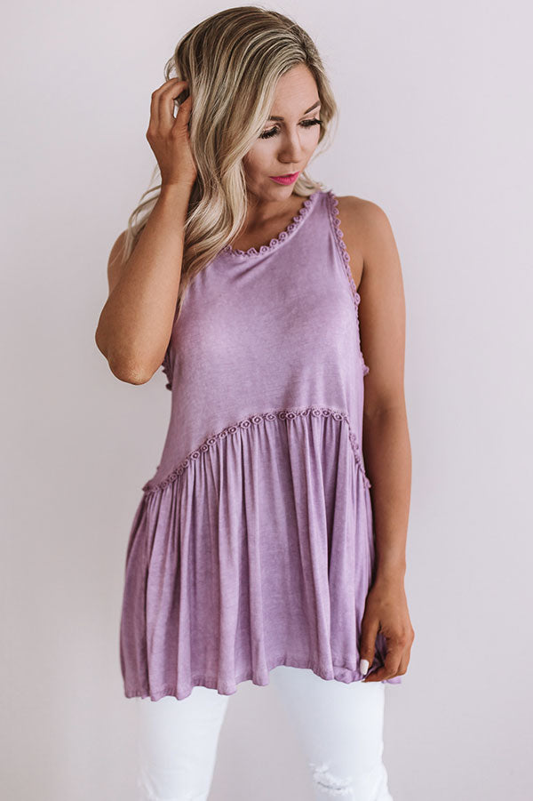 Fashion Queen Tank Top in Lavender • Impressions Online Boutique