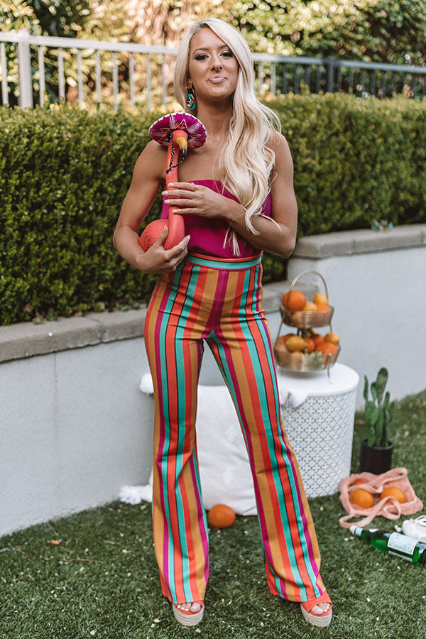 You're A Rockstar Stripe Flare Pants • Impressions Online Boutique