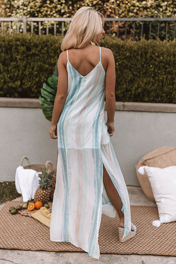 Sunrise Views Watercolor Maxi In Limpet Shell • Impressions Online Boutique