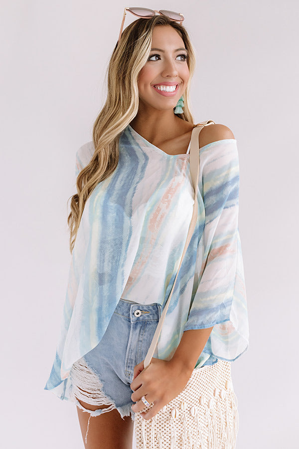 Call The Haute-Line Watercolor Tunic In Limpet Shell • Impressions ...