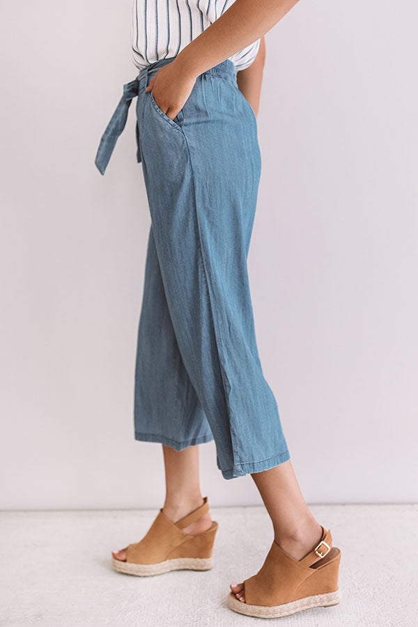 Feeling Coastal Chambray Pants • Impressions Online Boutique