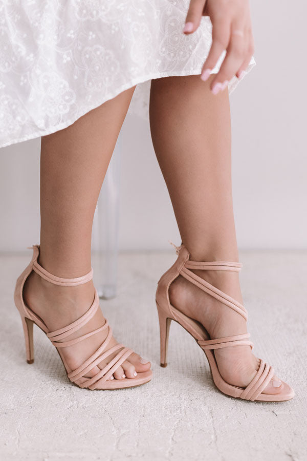 blush colored high heels