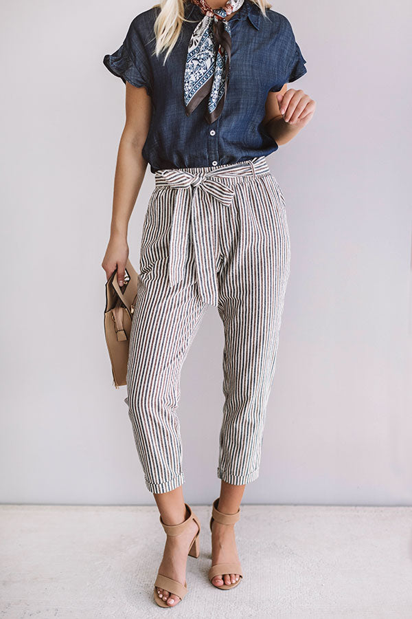 Meant To Be Stripe Pants • Impressions Online Boutique