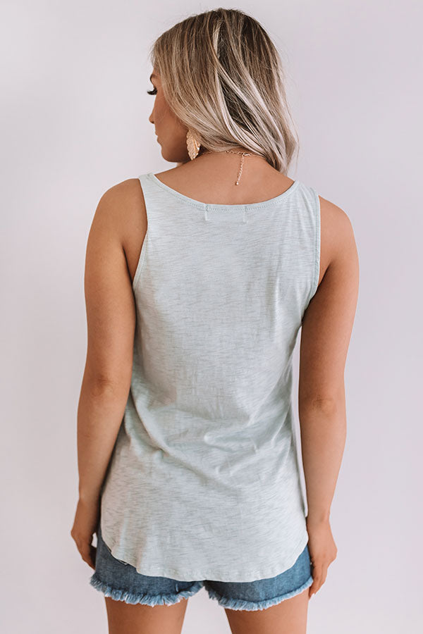 Summer Dates Shift Tank In Light Pear • Impressions Online Boutique