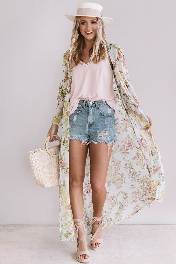 Romance in Rome Floral Duster • Impressions Online Boutique