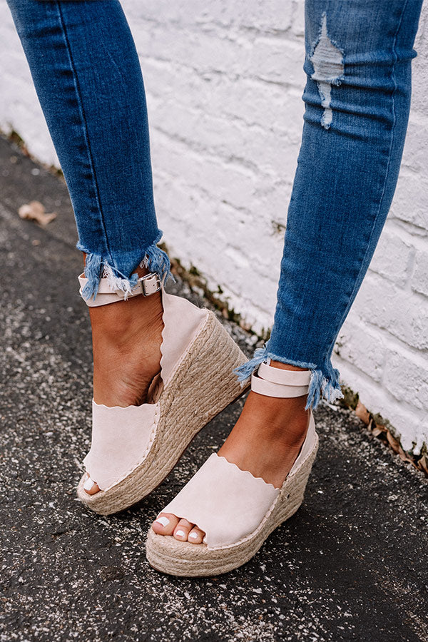 The Beck Espadrille Wedge In Light Natural • Impressions Online Boutique