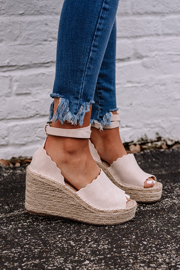 The Beck Espadrille Wedge In Light Natural • Impressions Online Boutique