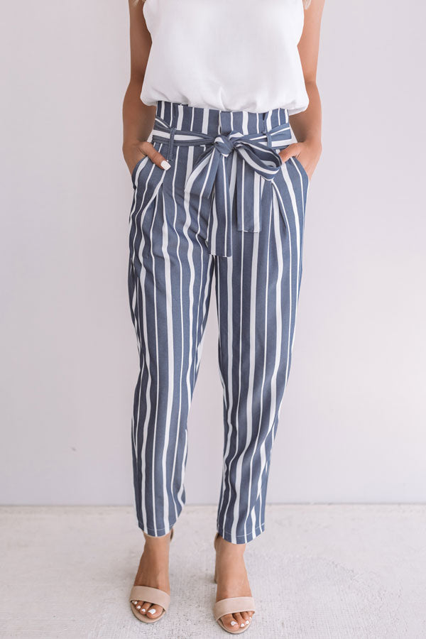 one stripe trousers