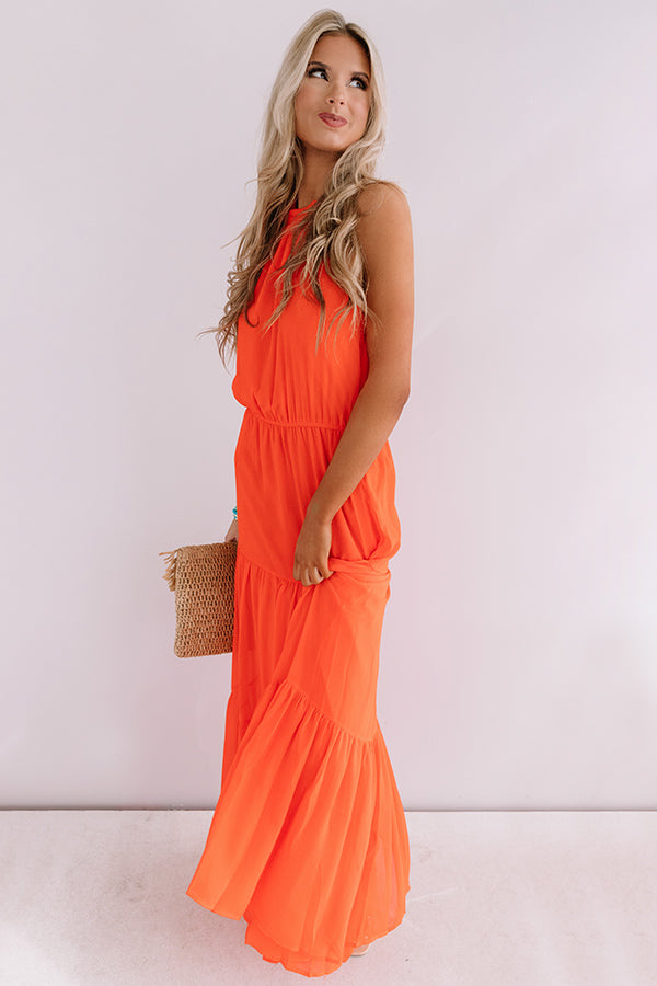 Sunset Swooning Halter Maxi • Impressions Online Boutique