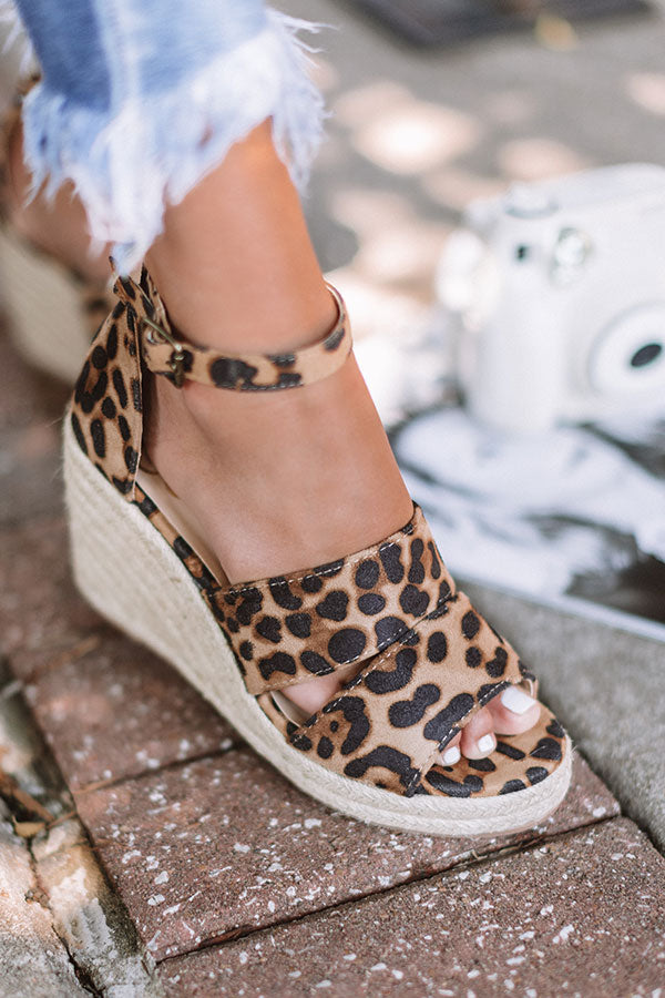 leopard espadrille sandal