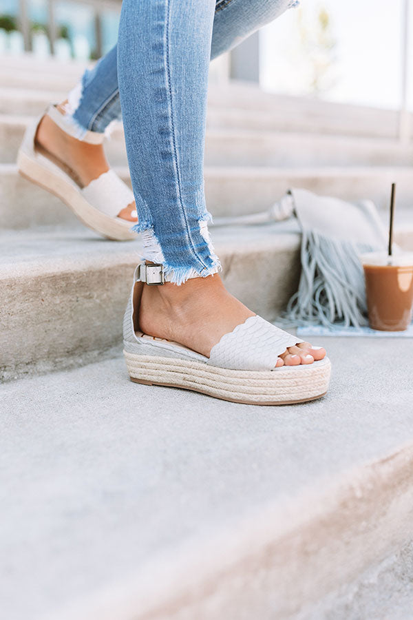 The Tipton Espadrille In Grey • Impressions Online Boutique