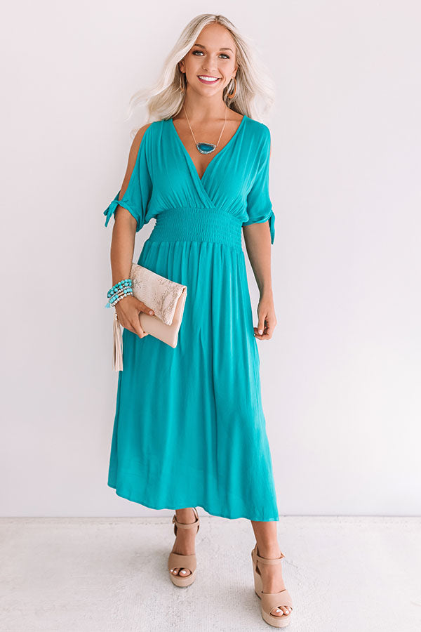 Passport To Prague Maxi In Turquoise • Impressions Online Boutique