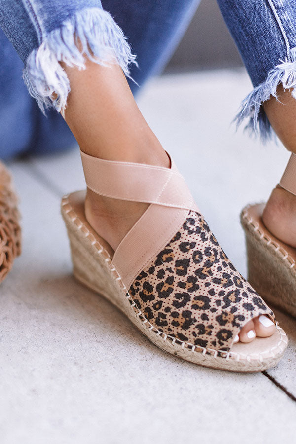 The Ashlyn Espadrille Wedge In Leopard • Impressions Online Boutique