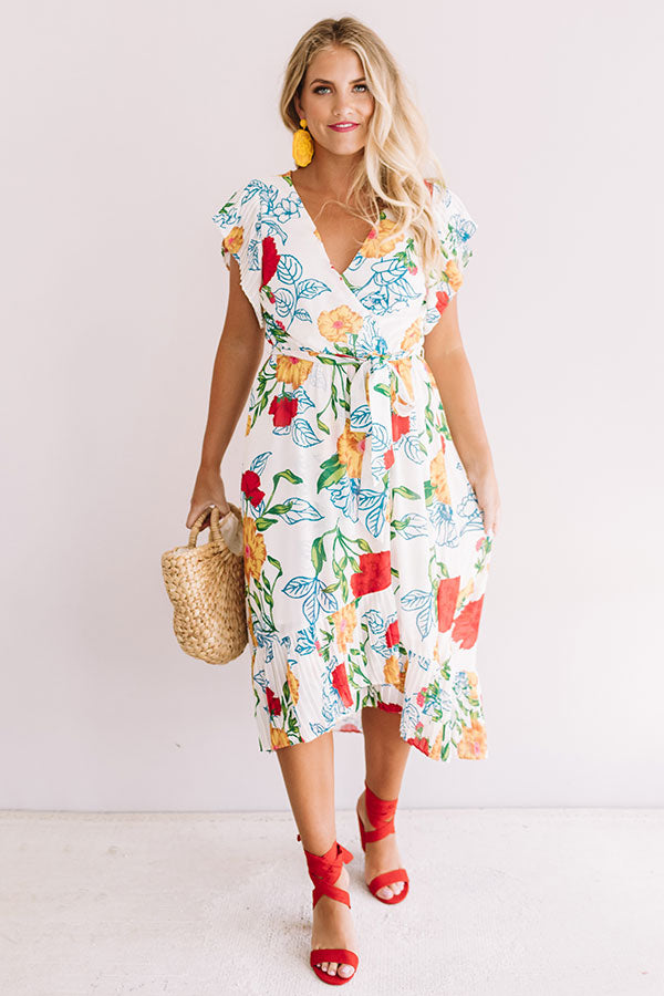 Floral Flow Midi • Impressions Online Boutique