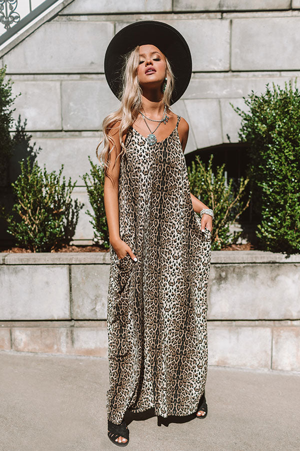 Chic City Style Leopard Maxi In Brown • Impressions Online Boutique