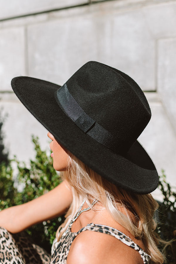 Vintage Vibes Felt Hat In Black • Impressions Online Boutique