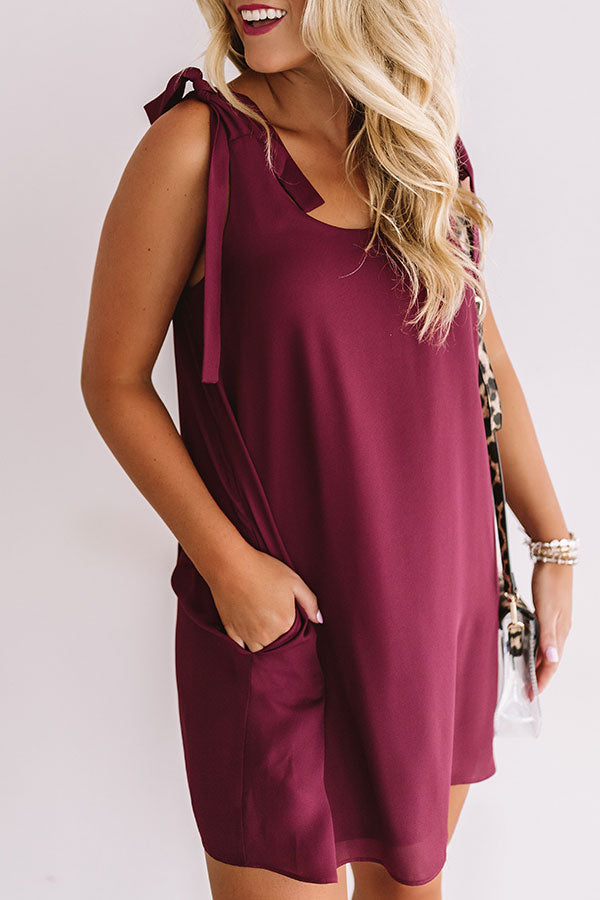 maroon shift dress