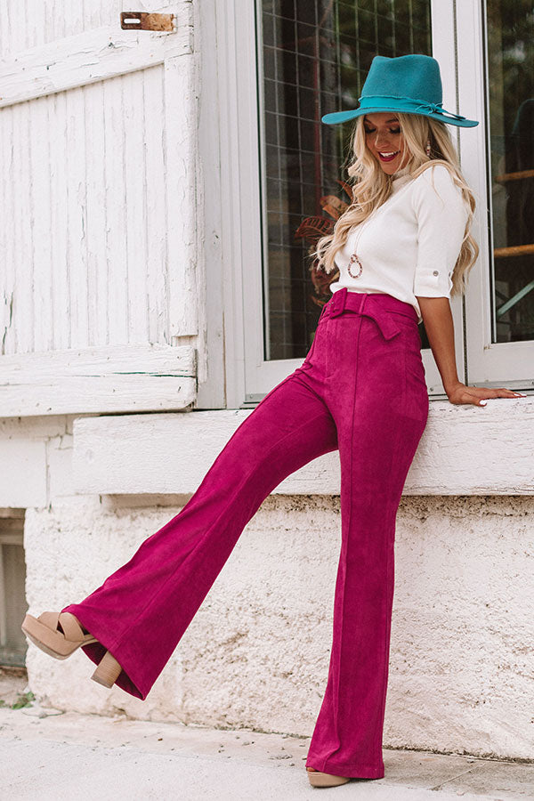 High Waist Floral Flare Pants – Lavender Latte Boutique