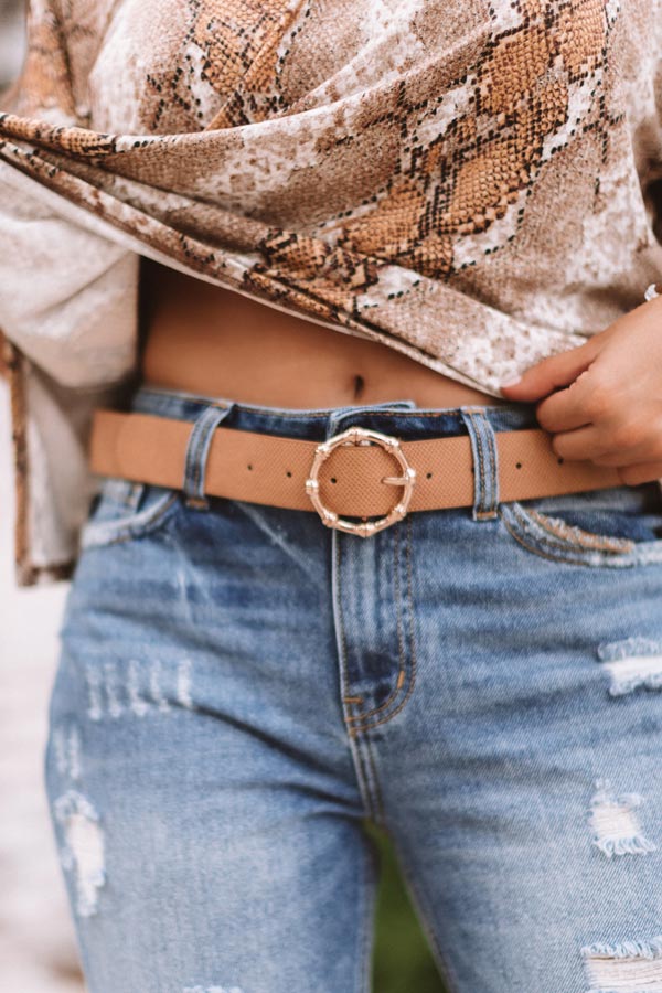 The Perfect Day Belt In Brown • Impressions Online Boutique