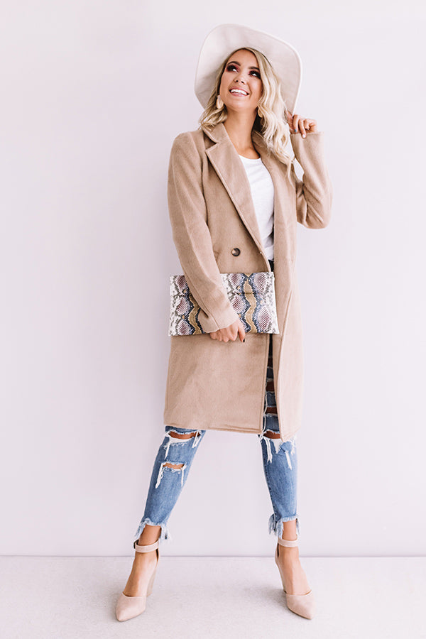 Fall Fashion Forward Coat In Taupe • Impressions Online Boutique